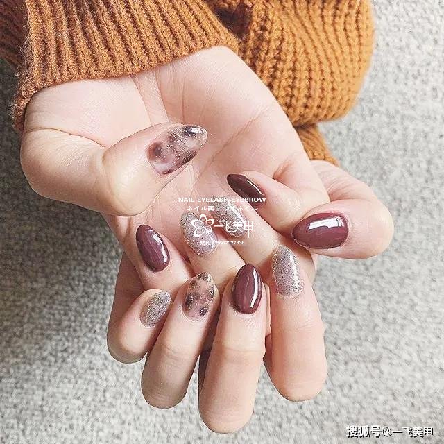 精选日式豹纹美甲，超好看