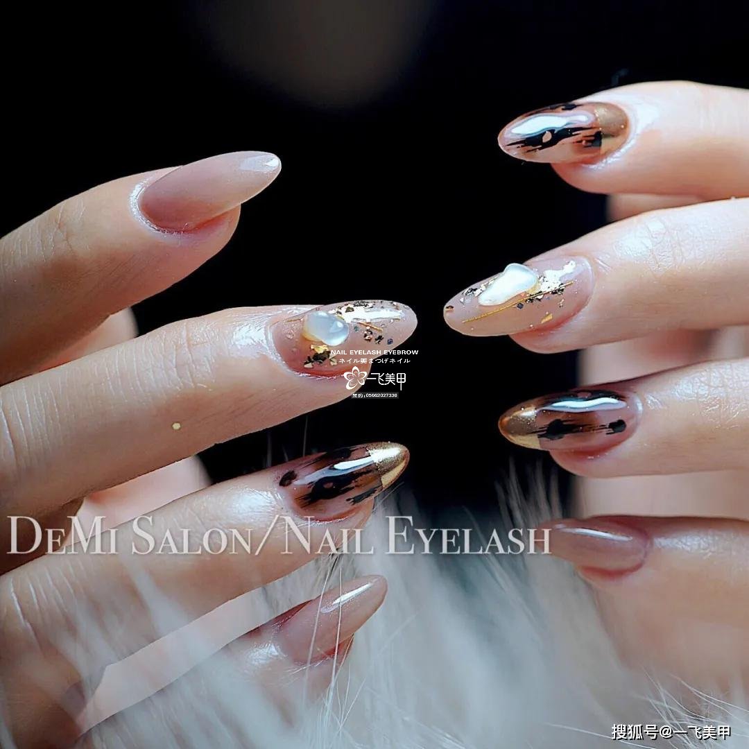 精选日式豹纹美甲，超好看