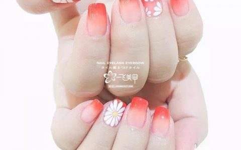 雏菊元素在春天做在手上，那是一种春的气息