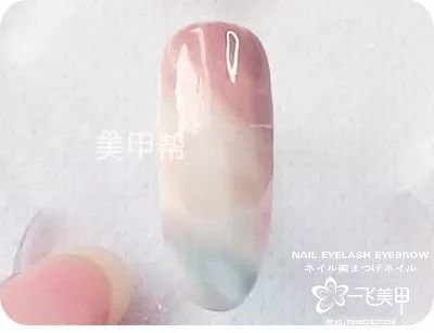 美甲教程让你疫情期间在家学会仙境水纹样式