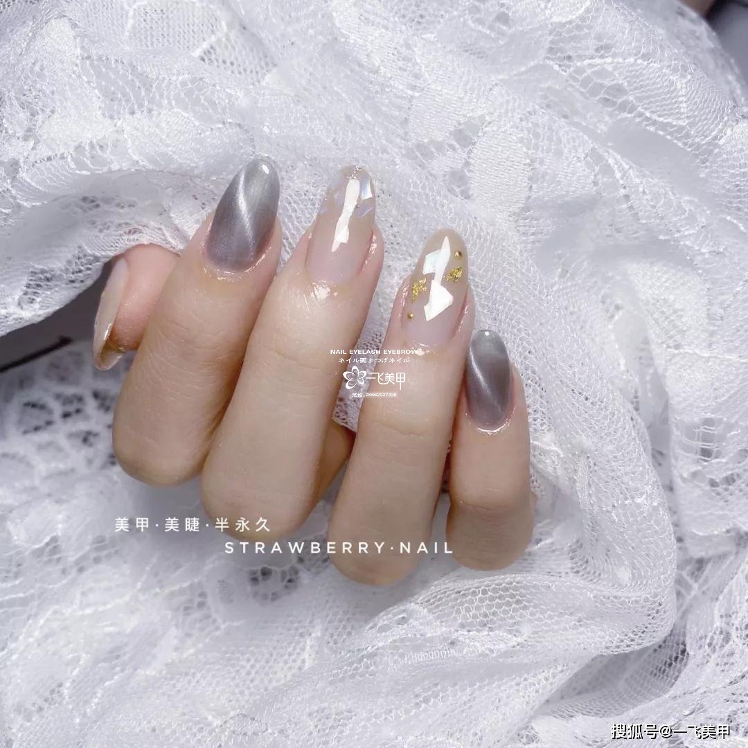 这些椭圆型美甲也太太太太显手长了吧