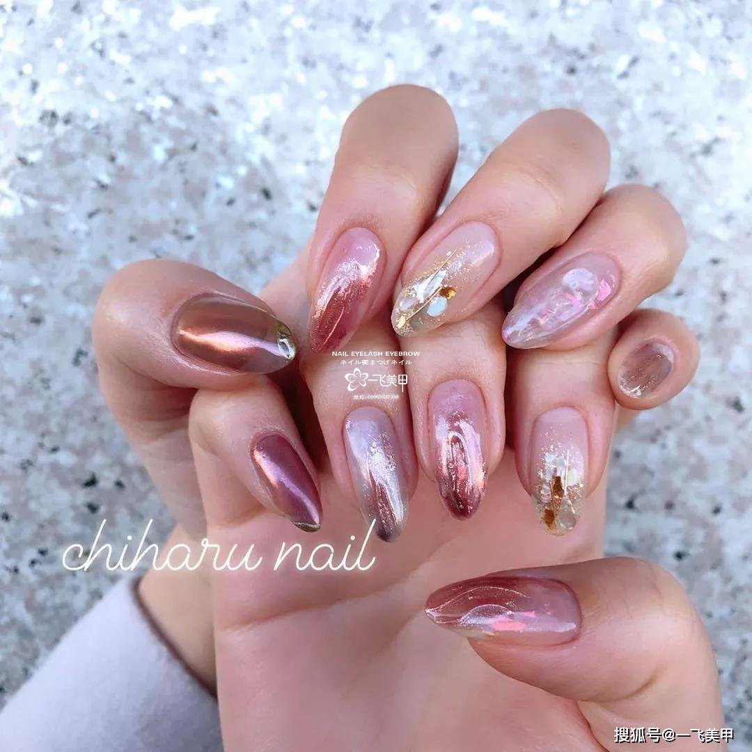 这些椭圆型美甲也太太太太显手长了吧