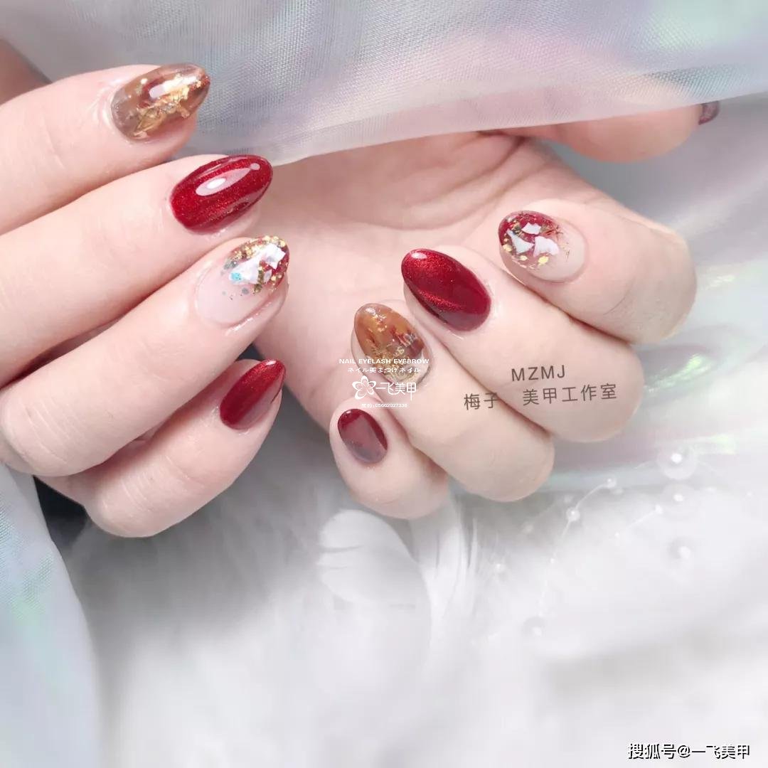 这些椭圆型美甲也太太太太显手长了吧