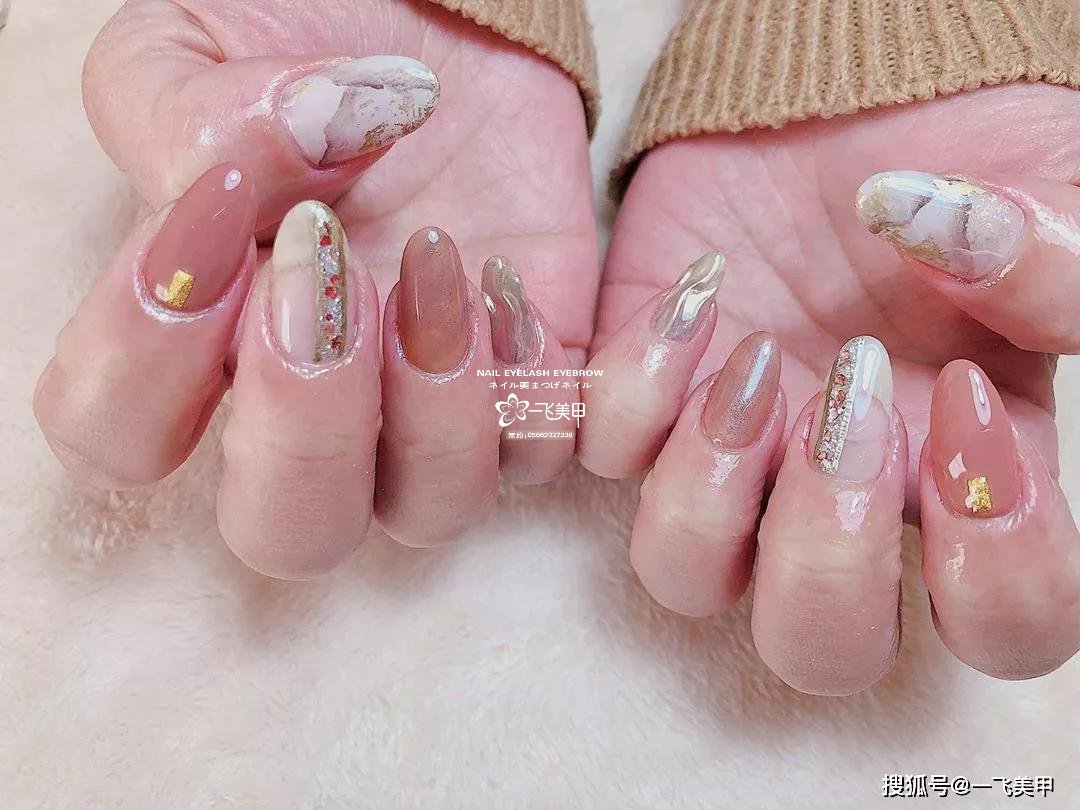 这些椭圆型美甲也太太太太显手长了吧