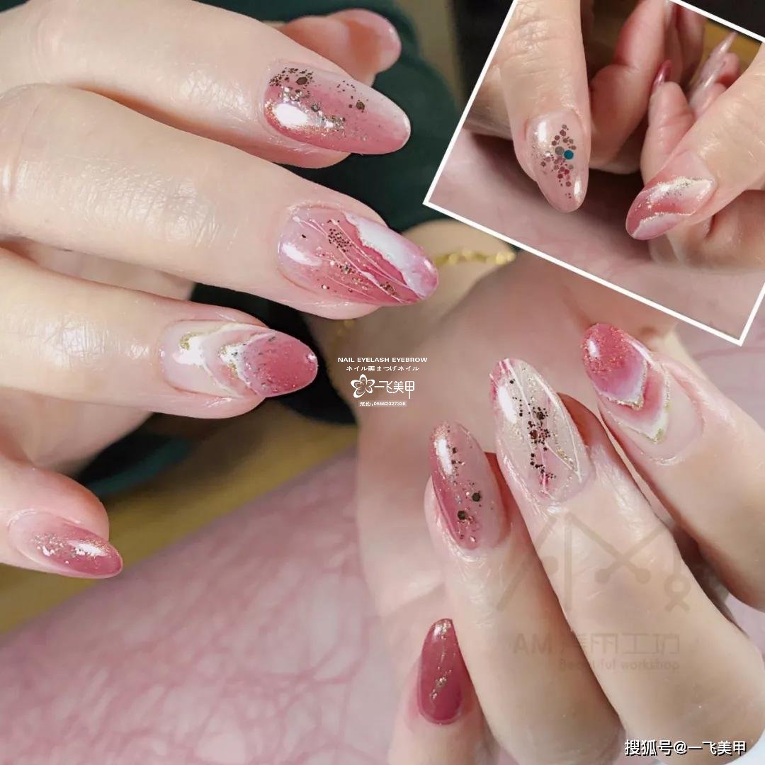 这些椭圆型美甲也太太太太显手长了吧