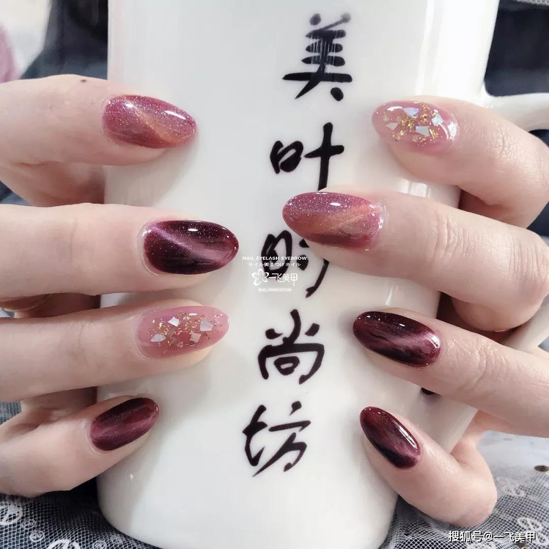 这些椭圆型美甲也太太太太显手长了吧