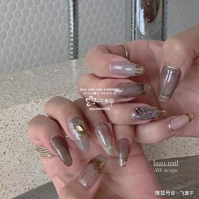 小众而又显高级的日系涩味美甲
