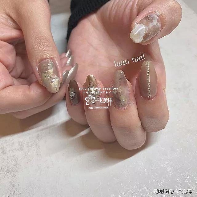 小众而又显高级的日系涩味美甲