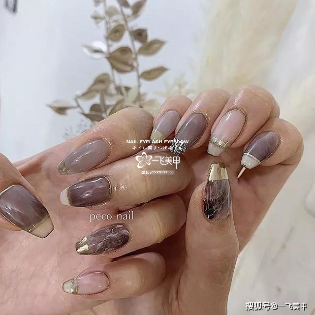 小众而又显高级的日系涩味美甲