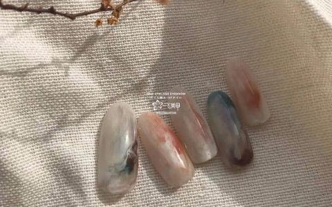 油画风美甲真的绝了！谁做谁美！