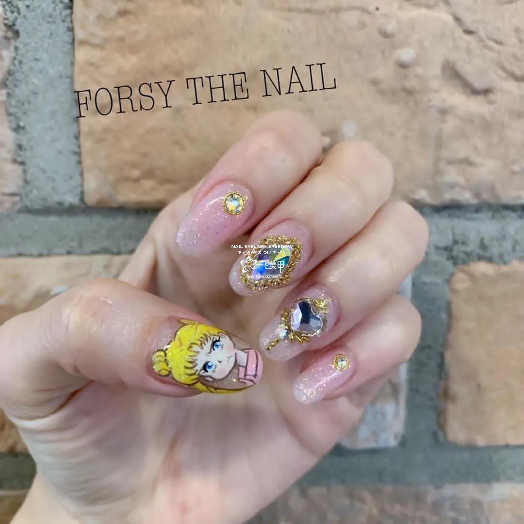 美少女战士美甲，少女心炸裂了