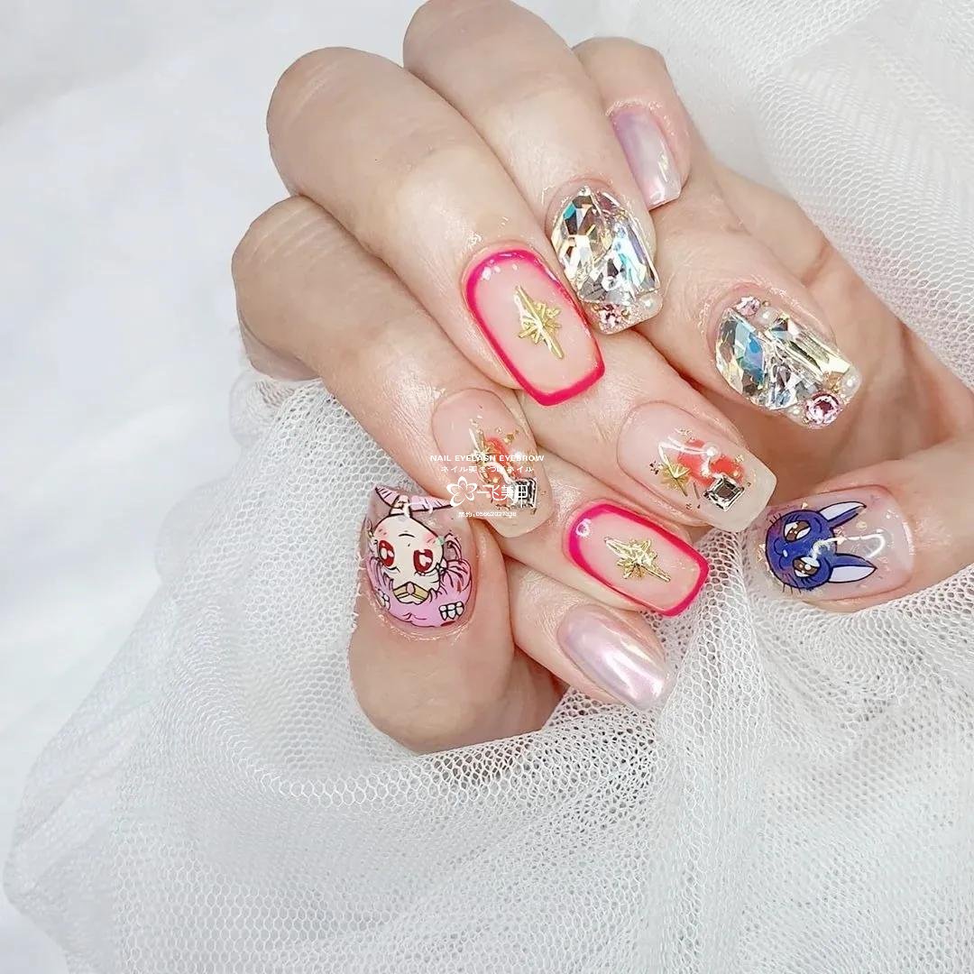 美少女战士美甲，少女心炸裂了