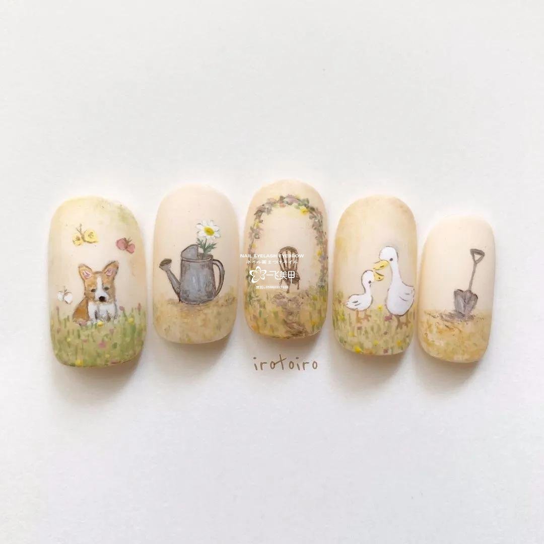 春季精选美美的日系美甲样板