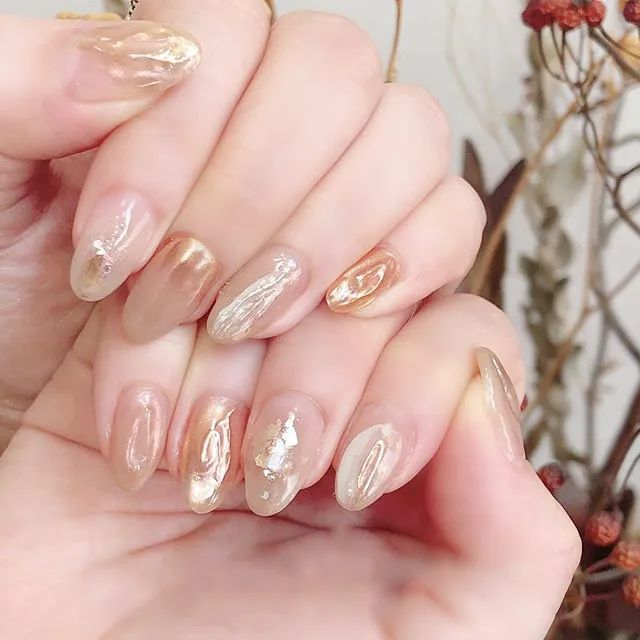 复古烫金美甲，美翻天了