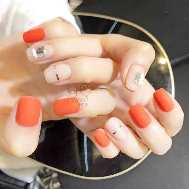5款橘子汽水色美甲，美到冒泡啦！