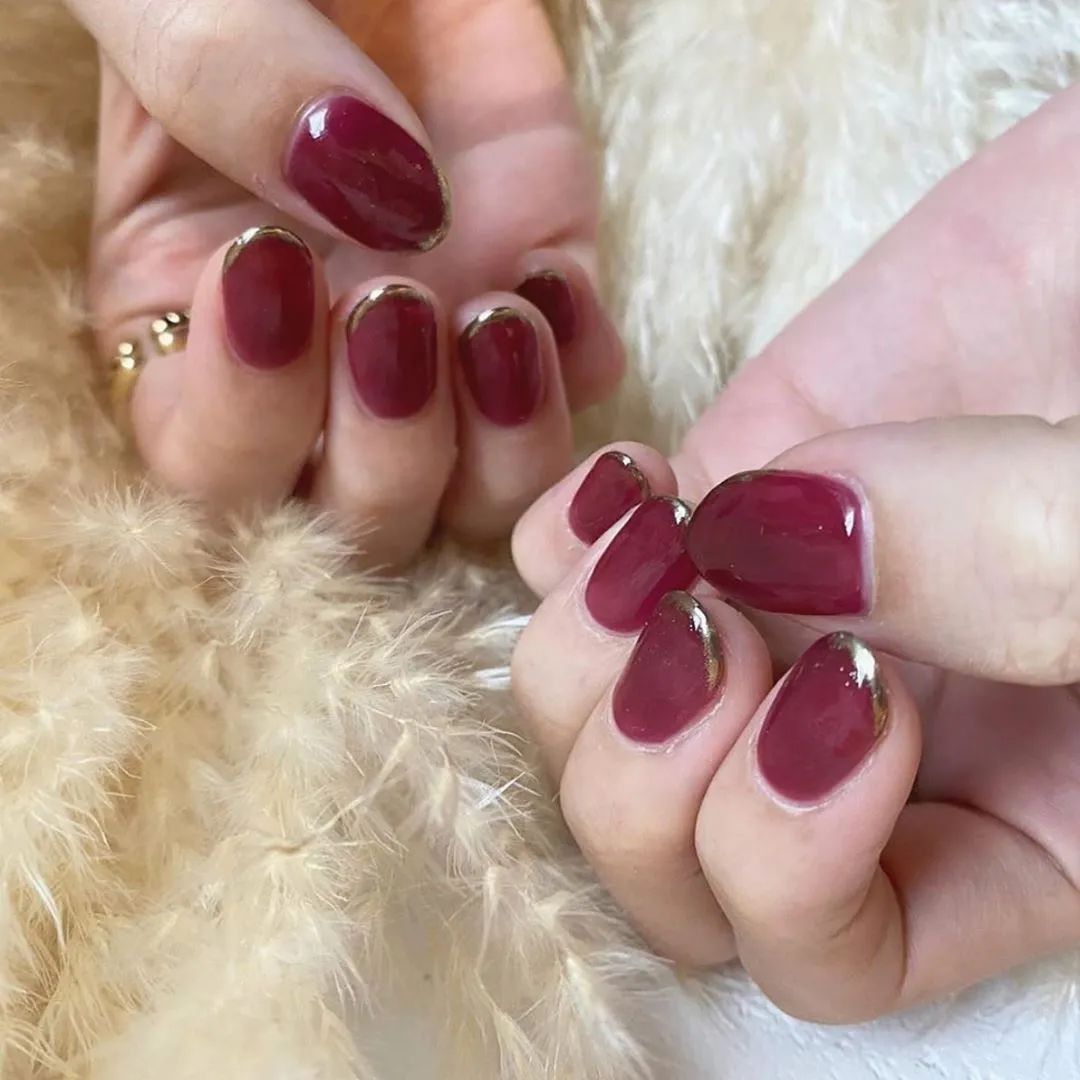 复古烫金美甲，美翻天了