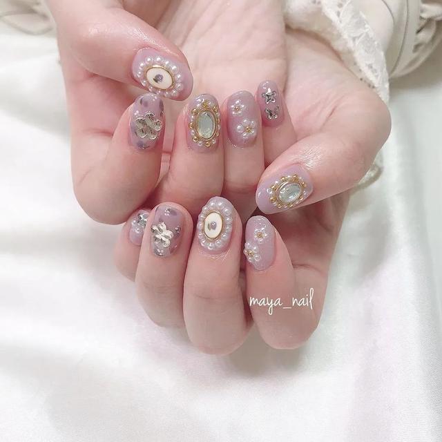 古典宫廷风美甲，第一眼就被惊艳了