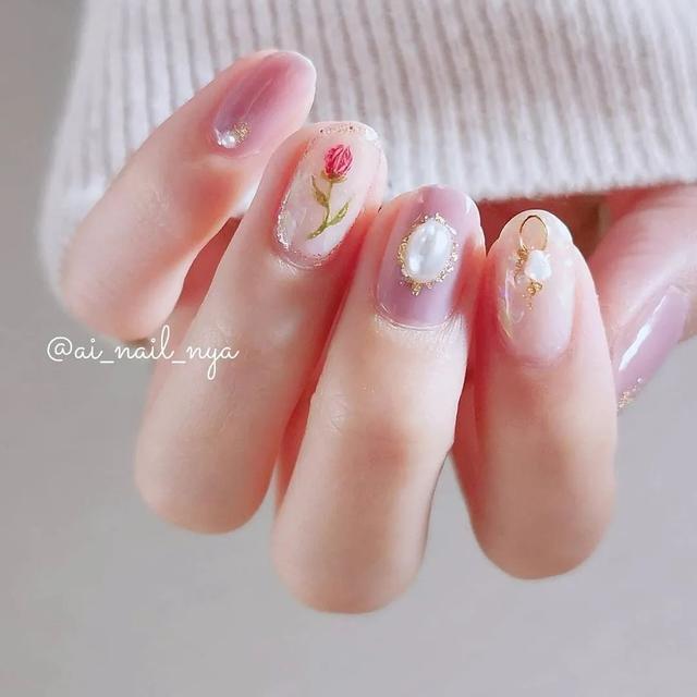 古典宫廷风美甲，第一眼就被惊艳了