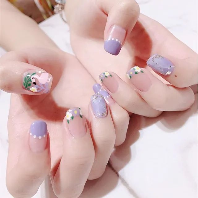 适合夏天做的法式美甲，不要太美哦