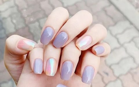 极光色美甲，惊艳的美