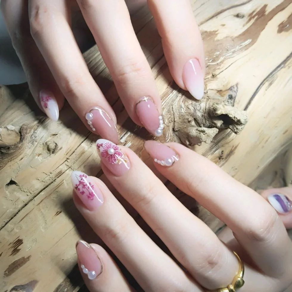 椭圆形指甲最适合的美甲款式！