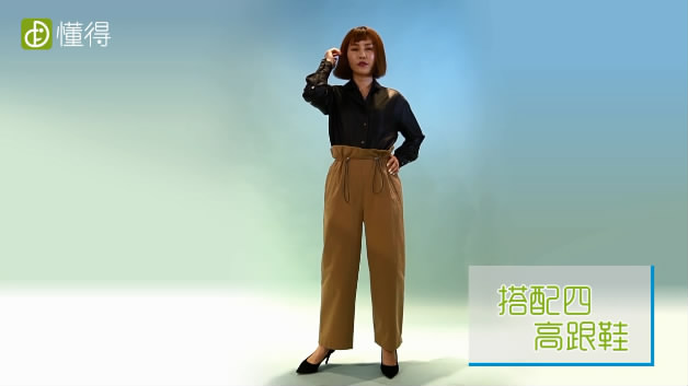 阔腿裤搭配什么鞋-搭配高跟鞋时髦简约
