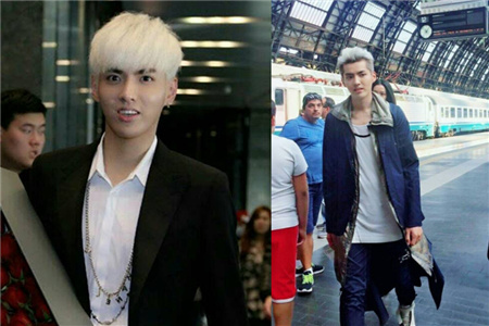 【图】吴亦凡白色头发图片，男星个性发型推荐