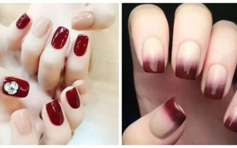 夏季显白撞色美甲图片 让你的指尖更吸睛！