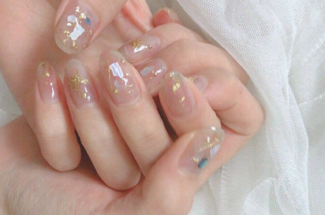  超适合小仙女的清透感仙气美甲 让指尖仙气十足！