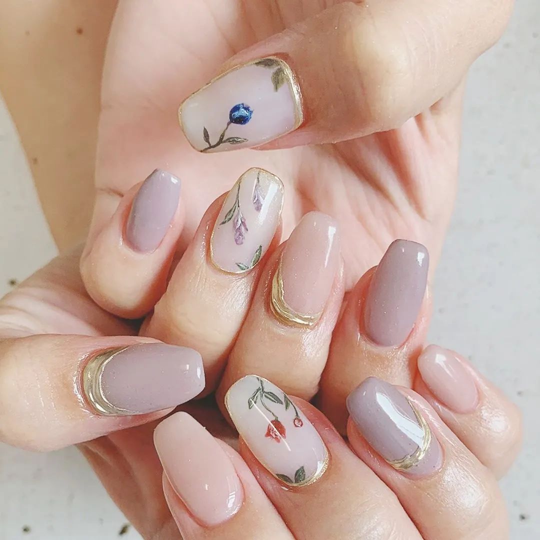 金秋国庆搭配复古长岛冰茶美甲，简直美醉了