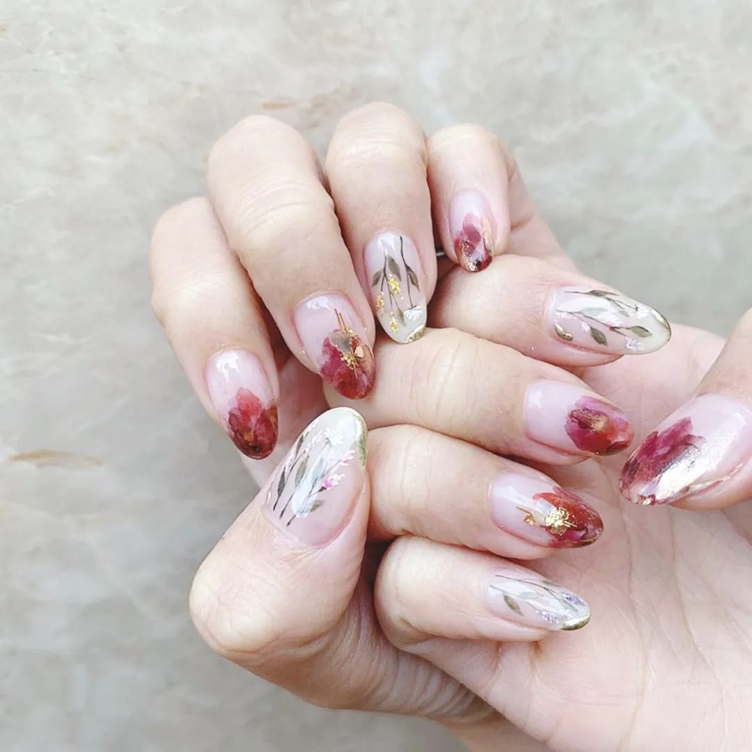 金秋国庆搭配复古长岛冰茶美甲，简直美醉了