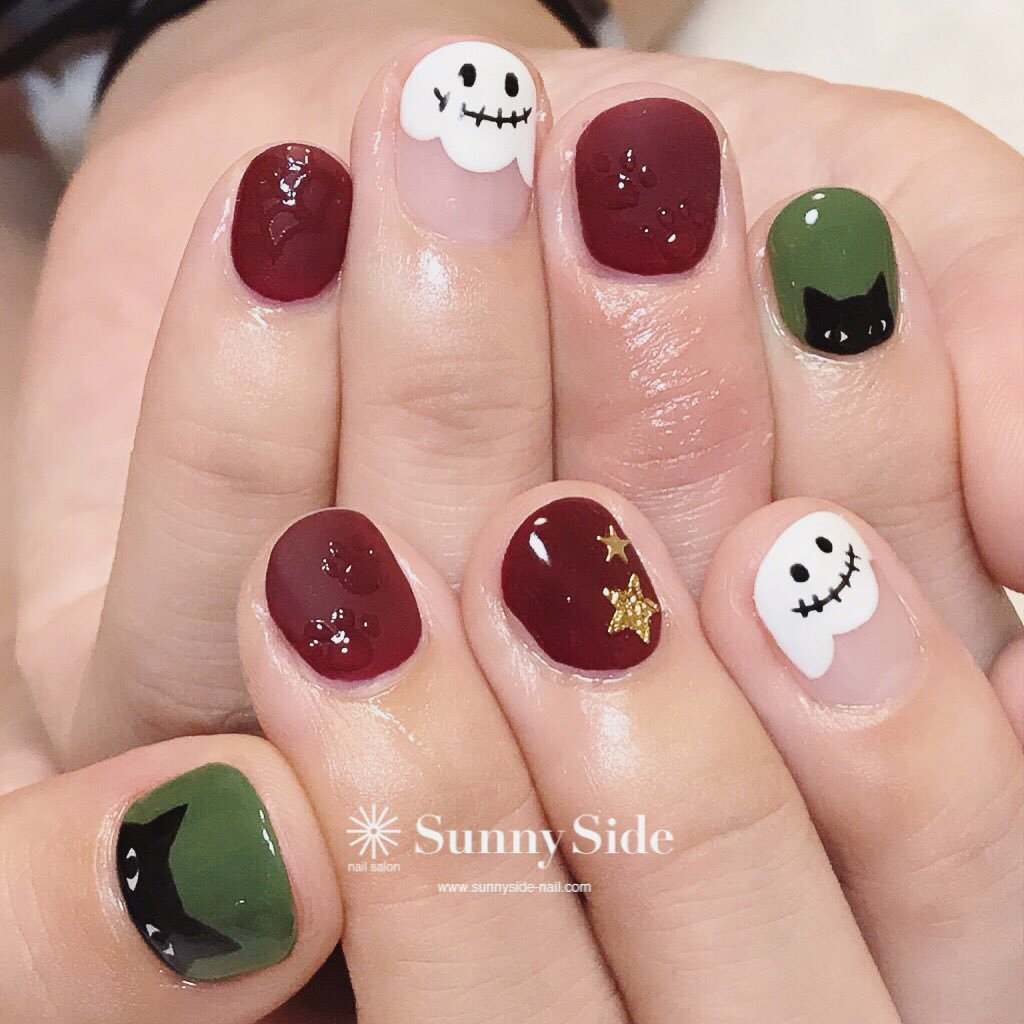2020年万圣节美甲推荐范本，南瓜，幽灵，蜘蛛指彩元素，万圣派对中最时髦的亮点！插图(2)