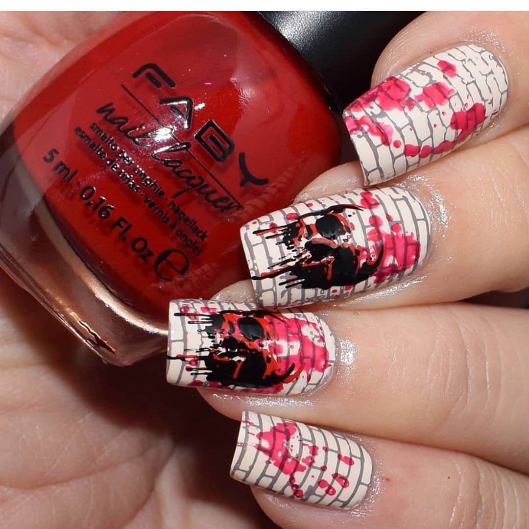 2020年万圣节美甲推荐范本，南瓜，幽灵，蜘蛛指彩元素，万圣派对中最时髦的亮点！插图(11)