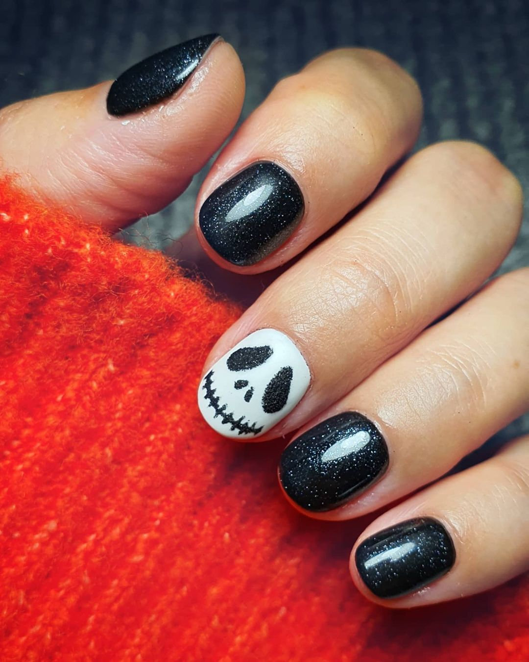 2020年万圣节美甲推荐范本，南瓜，幽灵，蜘蛛指彩元素，万圣派对中最时髦的亮点！插图(24)