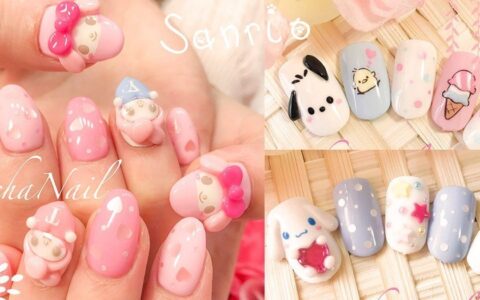 可爱感一秒UP！18款三丽鸥Sanrio粉嫩色美甲～童趣满分治愈少女心！