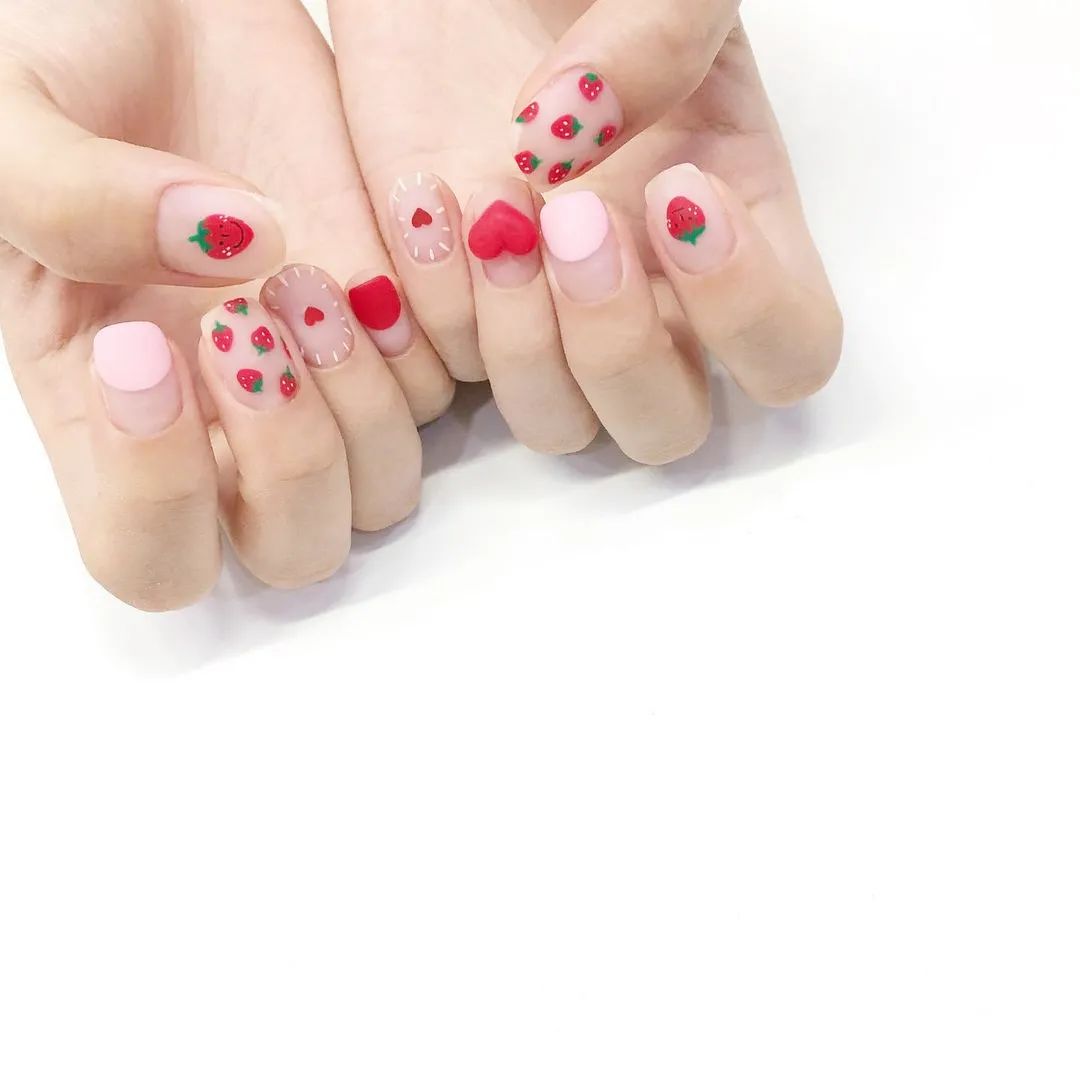 超治愈！适合秋冬的可爱磨砂甲！