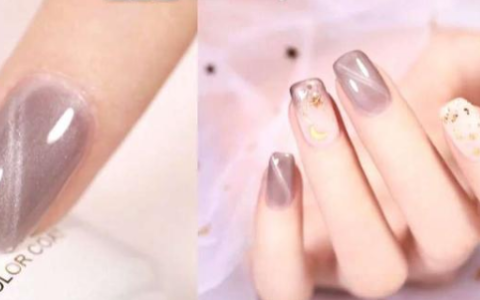 冬天适合做优雅和迷人的猫眼指甲 显白又清新