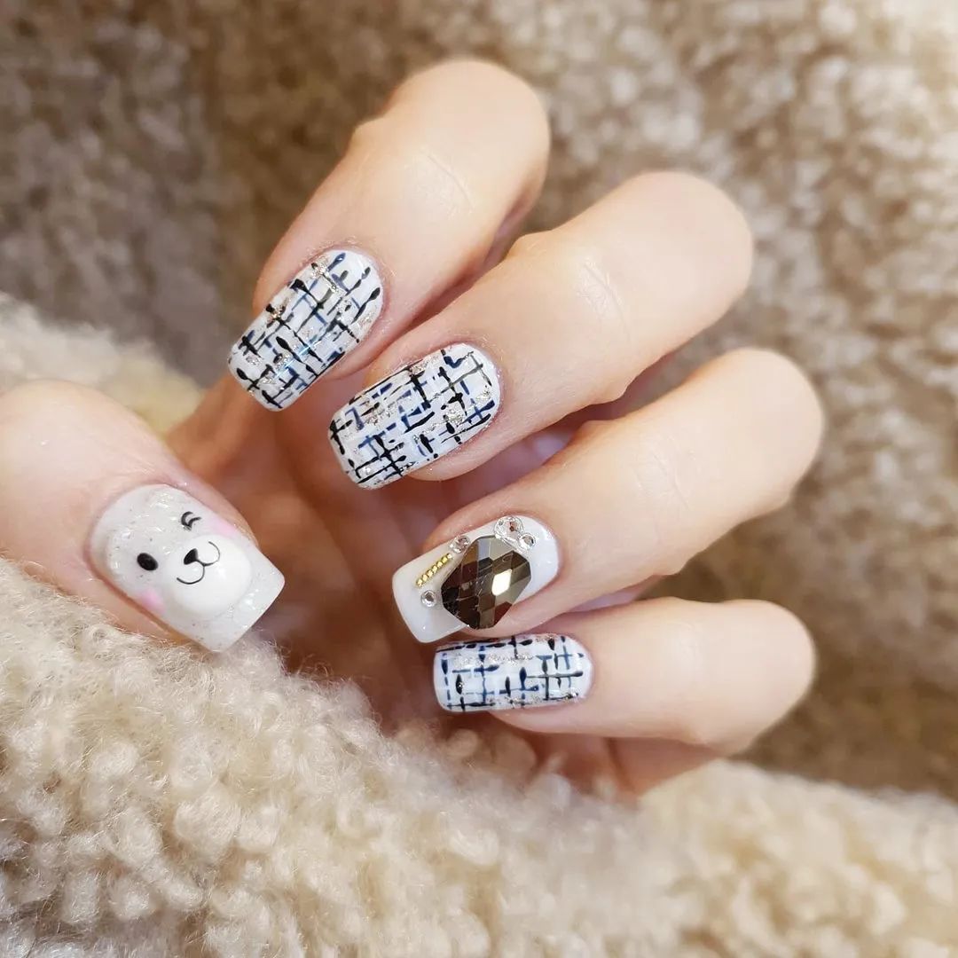 超治愈！适合秋冬的可爱磨砂甲！