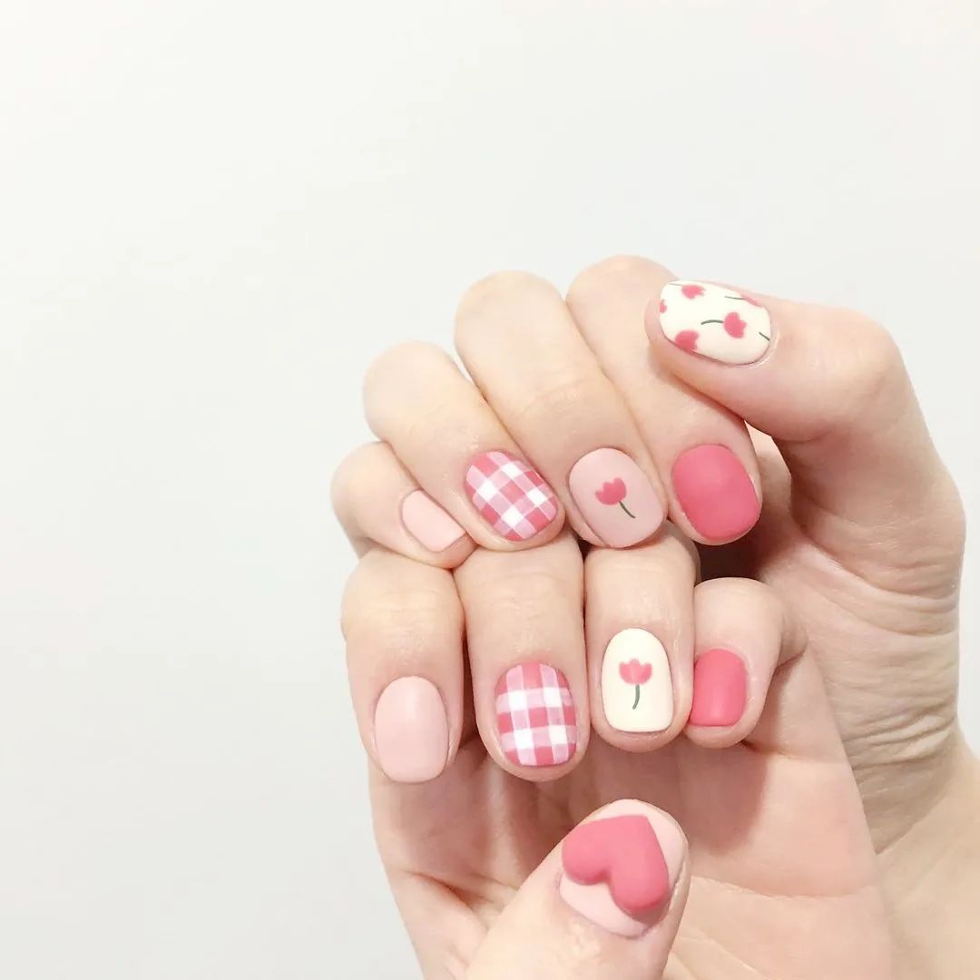 超治愈！适合秋冬的可爱磨砂甲！