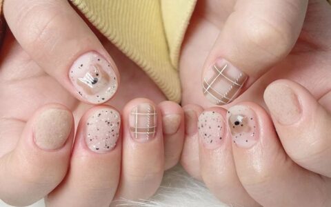 超治愈！适合秋冬的可爱磨砂甲！