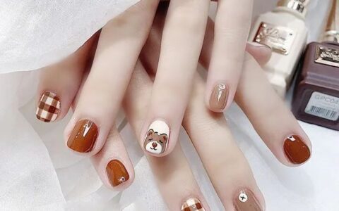 治愈系风格美甲，也是最适合冬天的4款美甲！
