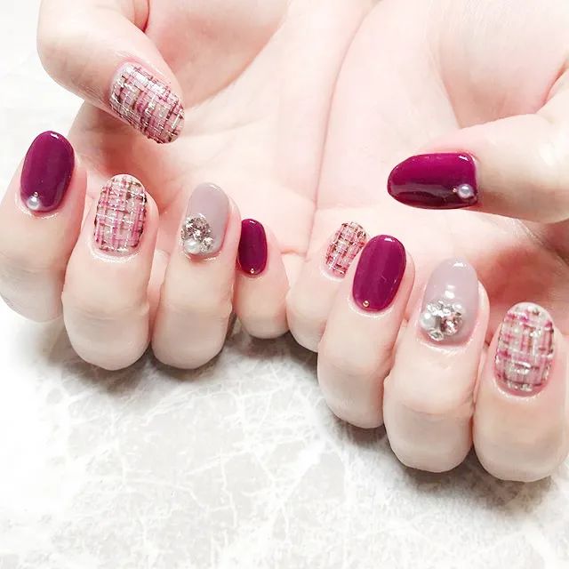 治愈系风格美甲，也是最适合冬天的4款美甲！