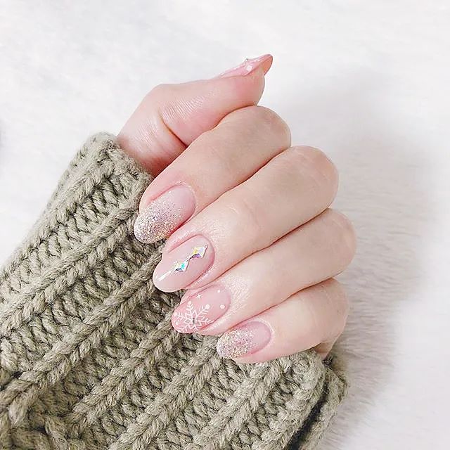 治愈系风格美甲，也是最适合冬天的4款美甲！