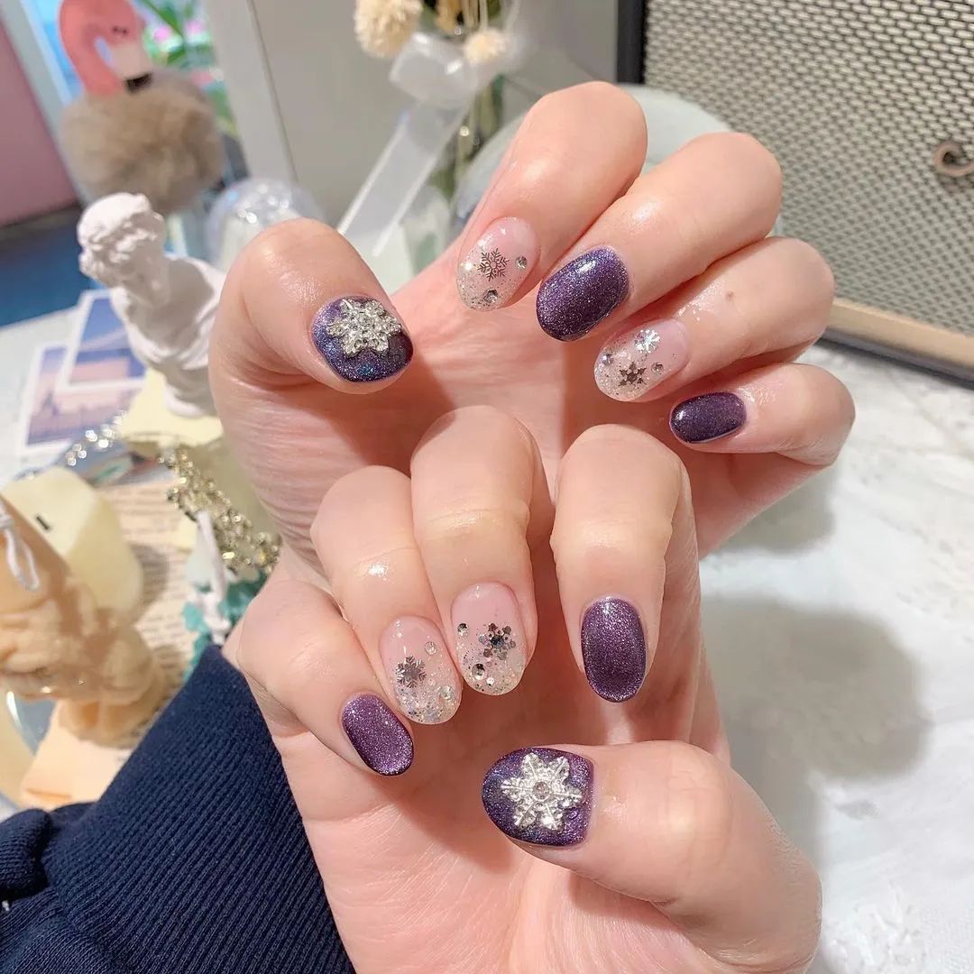 你们喜欢的2020年圣诞主题美甲，最适合圣诞节的blingbling美甲！