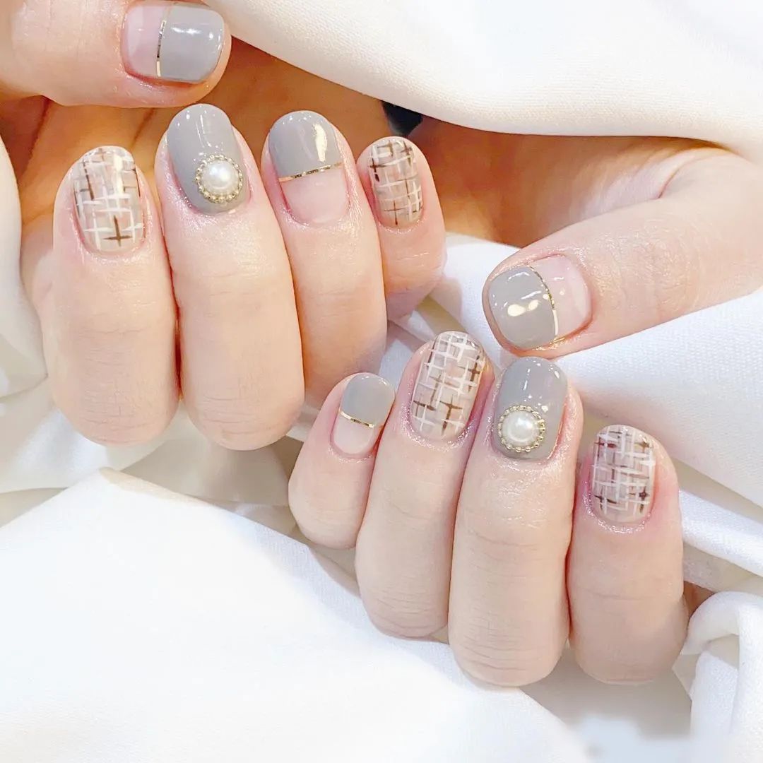 治愈系风格美甲，也是最适合冬天的4款美甲！