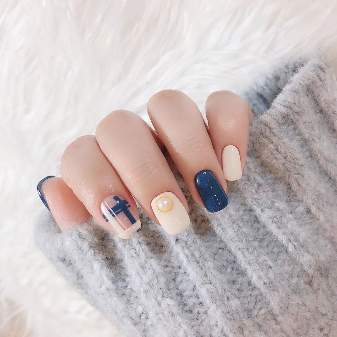 治愈系风格美甲，也是最适合冬天的4款美甲！