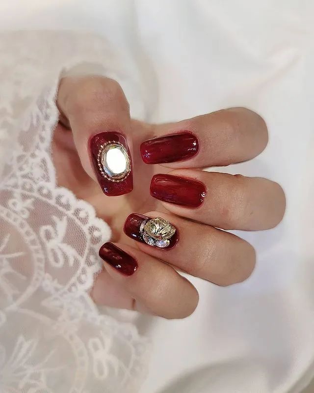 适合过年的80款红色系美甲！旺运又喜庆！