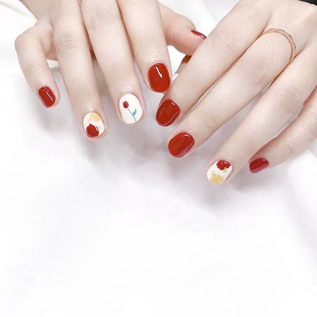 适合过年的80款红色系美甲！旺运又喜庆！