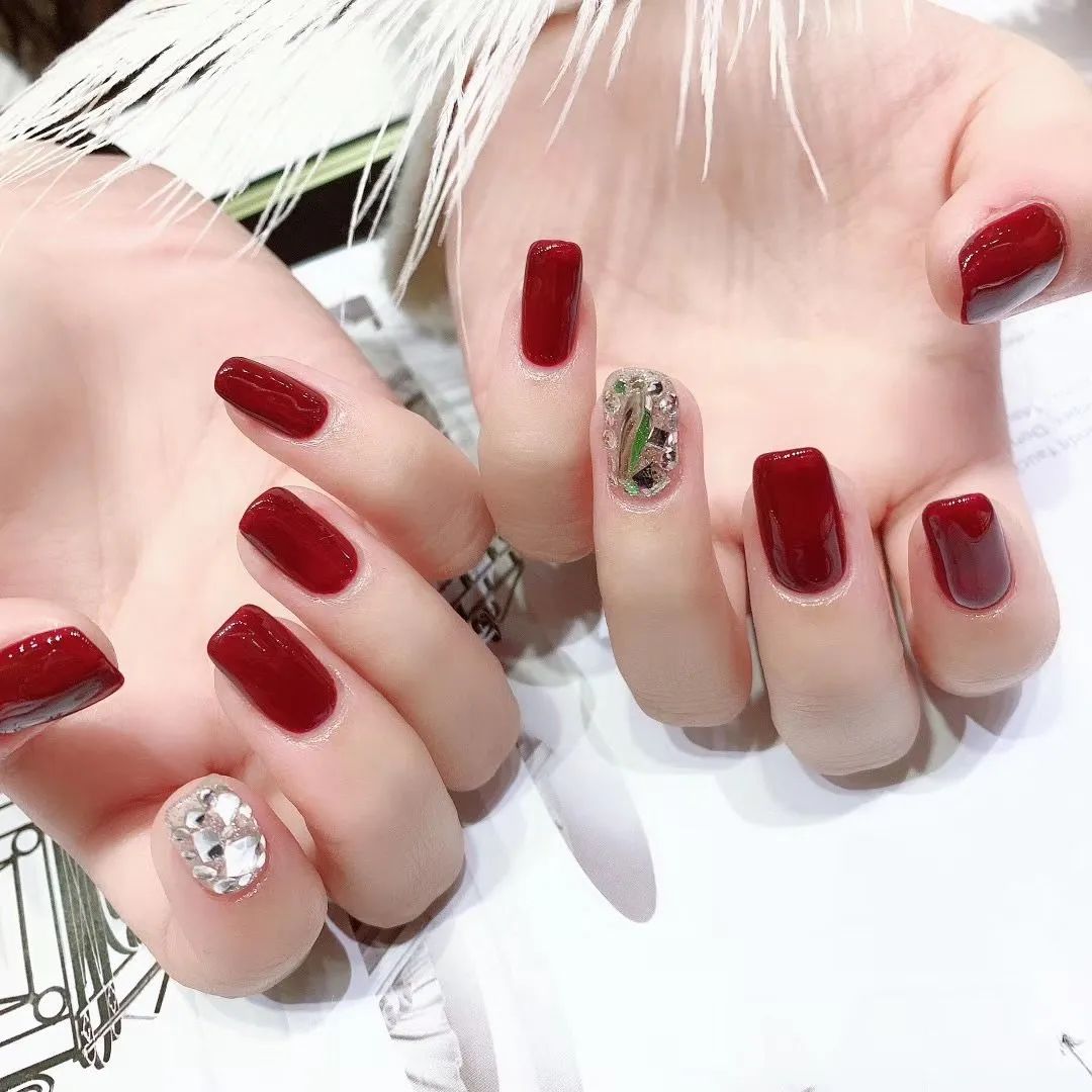 适合过年的80款红色系美甲！旺运又喜庆！