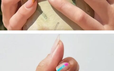 那么经典的法式美甲，如果双层就太时髦了